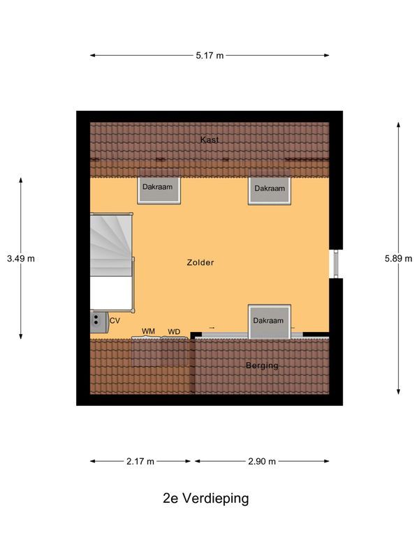 Eikenlaan 61 Floorplan Blur 2