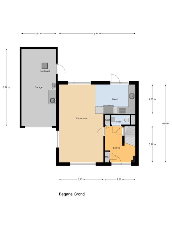 Dwarsstraat 2 - B Floorplan Blur 1