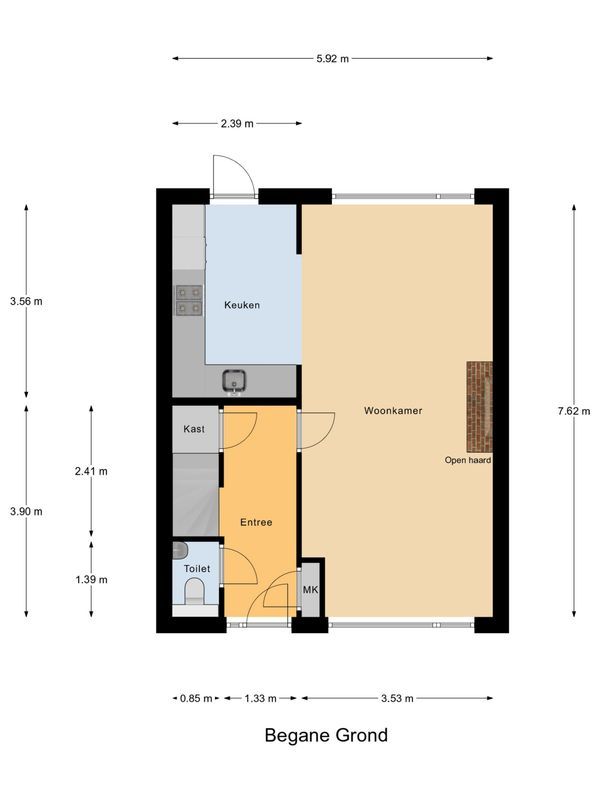 Nassaustraat 4 Floorplan Blur 1
