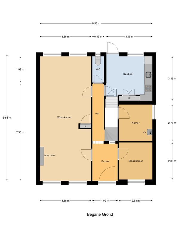 Voorstraat 29 Floorplan Blur 2