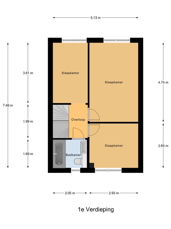 Merwedestraat 47 Floorplan Blur 2