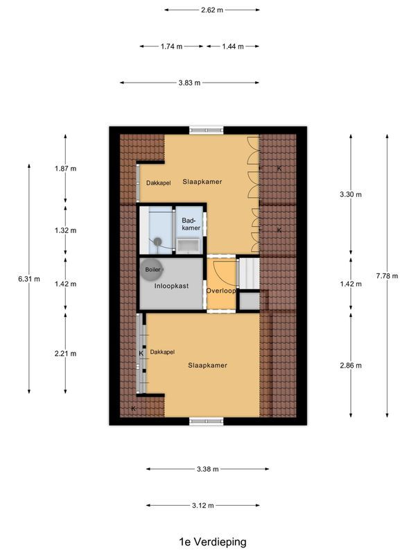 Torenstraat 71 Floorplan Blur 1