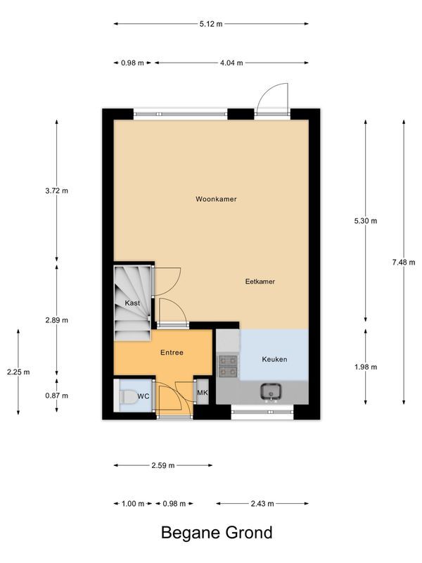Merwedestraat 53 Floorplan Blur 0