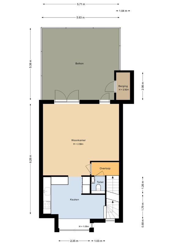 Stuurboord 18 Floorplan Blur 1