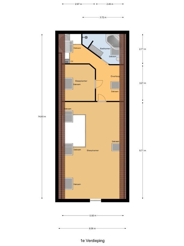 Dorpsstraat 40 Floorplan Blur 2
