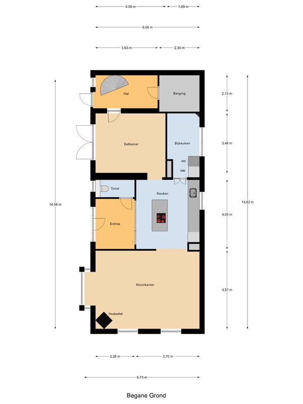 Dorpsstraat 40 Floorplan Blur 0