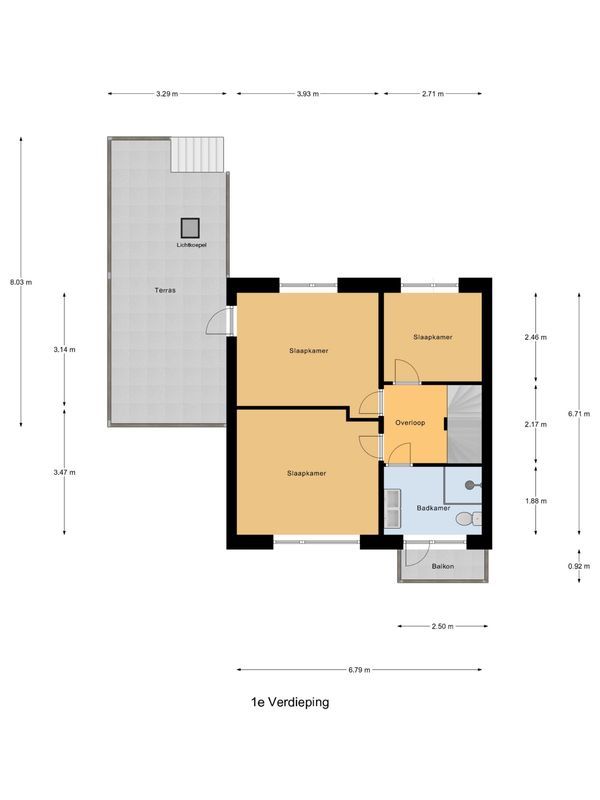 Dwarsstraat 2 - B Floorplan Blur 3