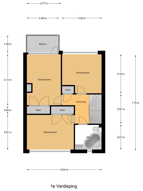 Rembrandtstraat 73 Floorplan Blur 2