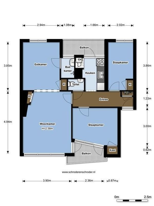Detmoldstraat 82-3 Floorplan Blur 0