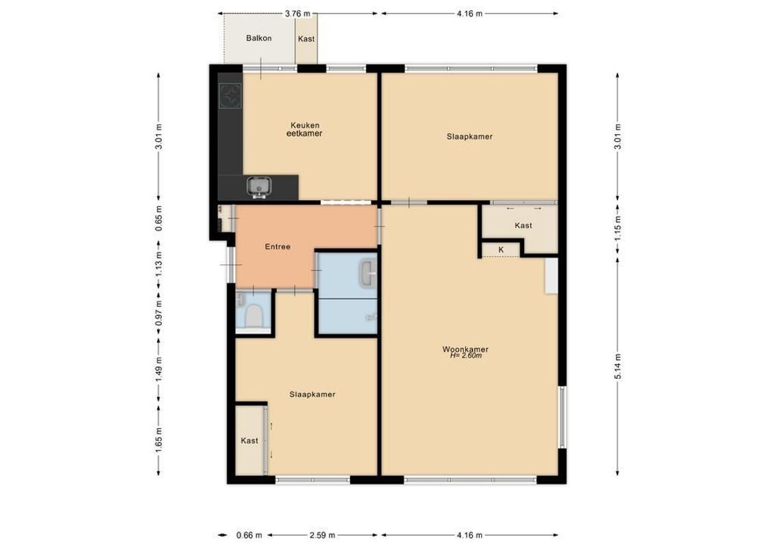 Stadionlaan 16-I Floorplan Blur 0