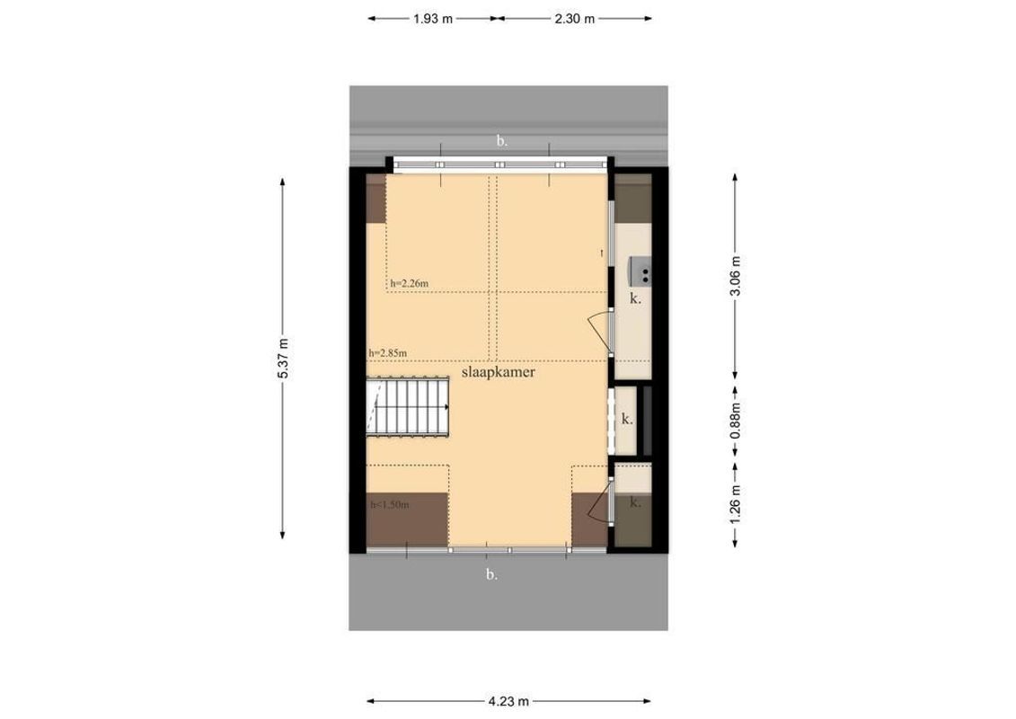 Violenstraat 45 Floorplan Blur 2
