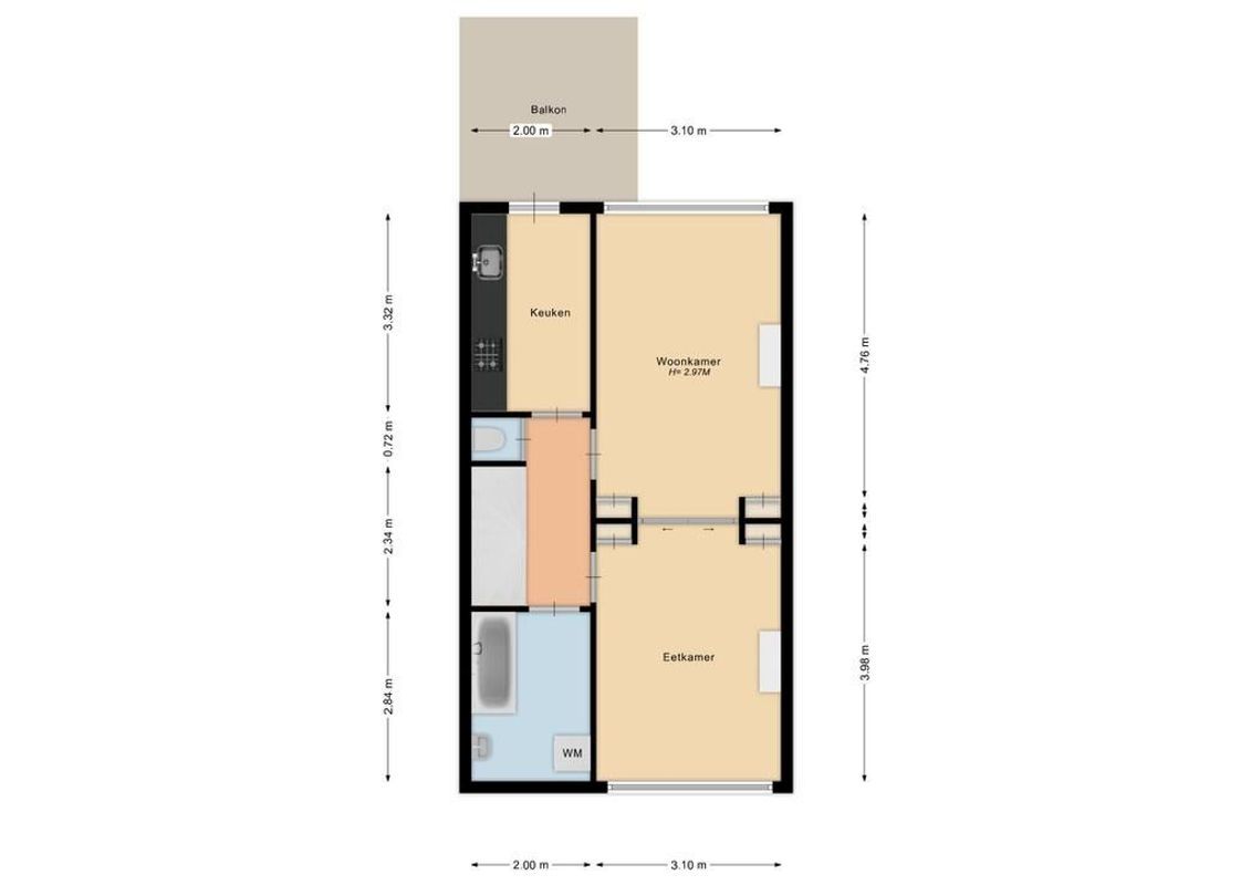Otterstraat 110-BIS Floorplan Blur 0