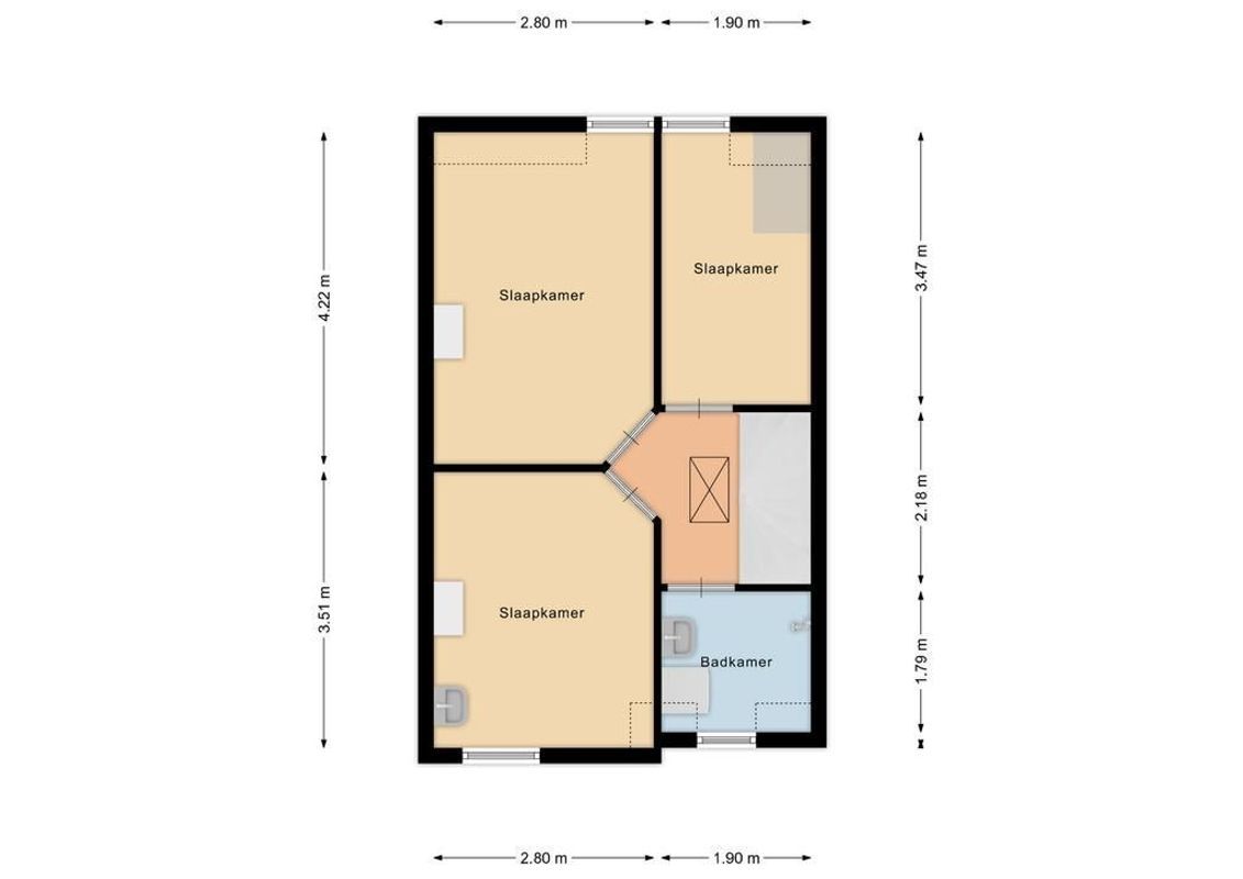 Marconistraat 16 Floorplan Blur 1