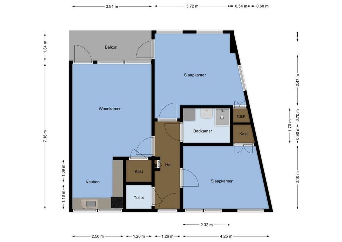 Gansstraat 92-B Floorplan Blur 0