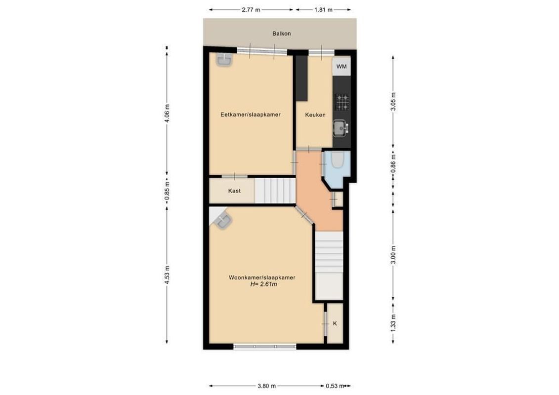 Van Riebeeckstraat 22-BSA Floorplan Blur 0
