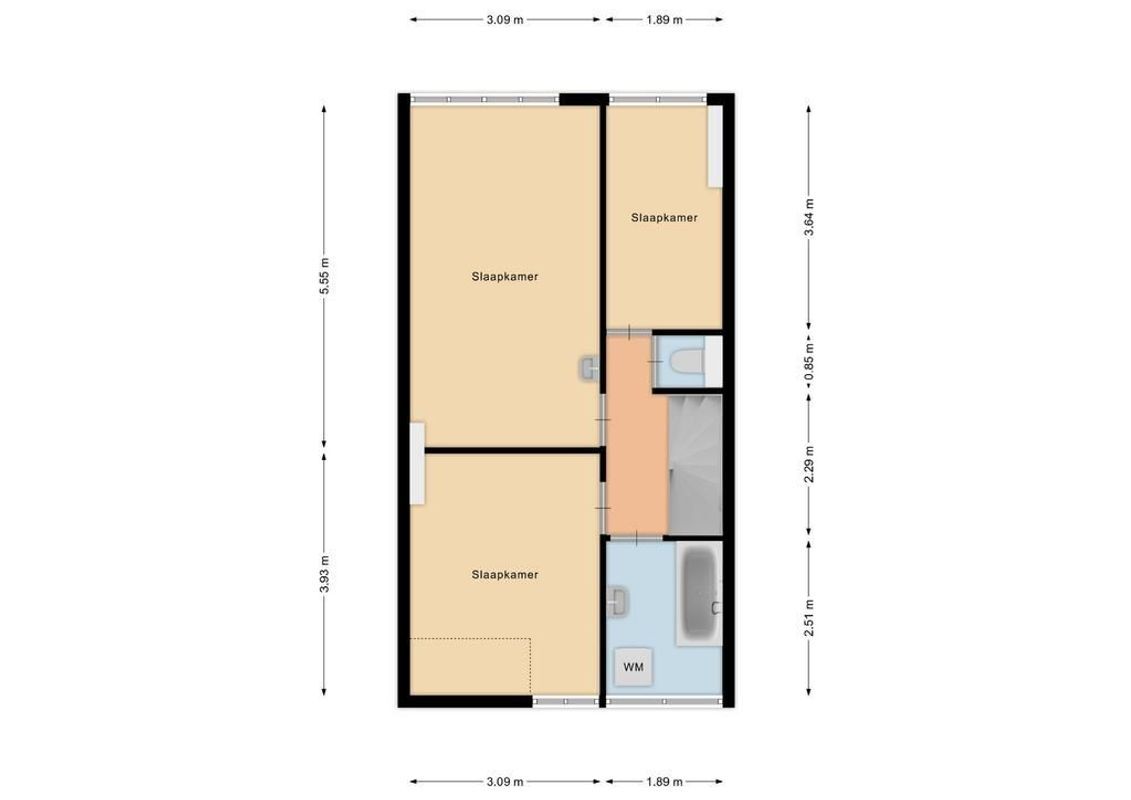 Bolksbeekstraat 6-BIS Floorplan Blur 1