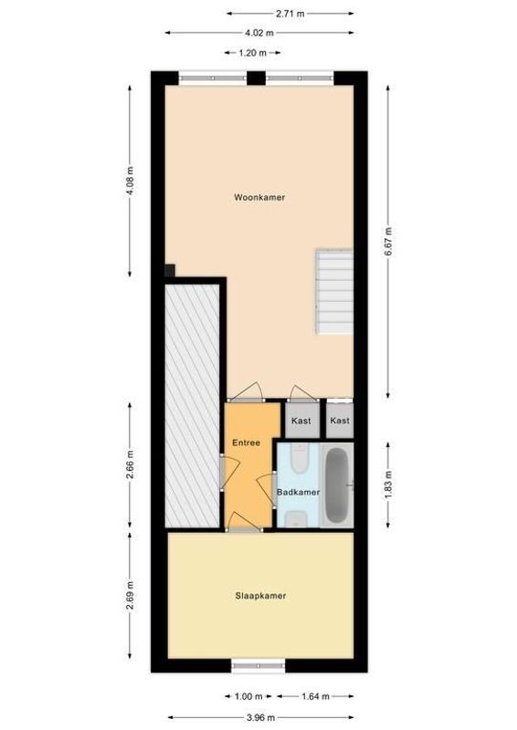 Oosterstraat 17-A Floorplan Blur 2