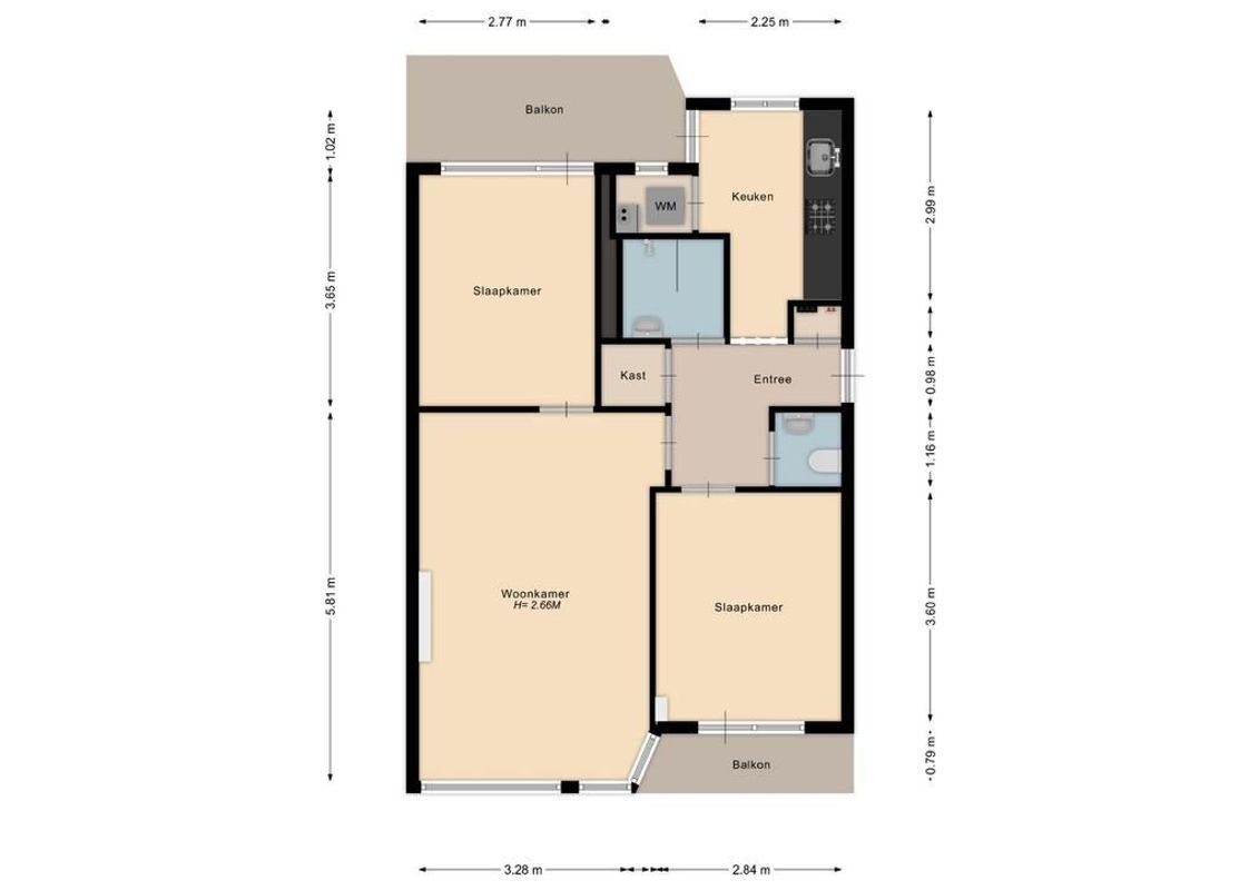 Joseph Haydnlaan 30-II Floorplan Blur 0