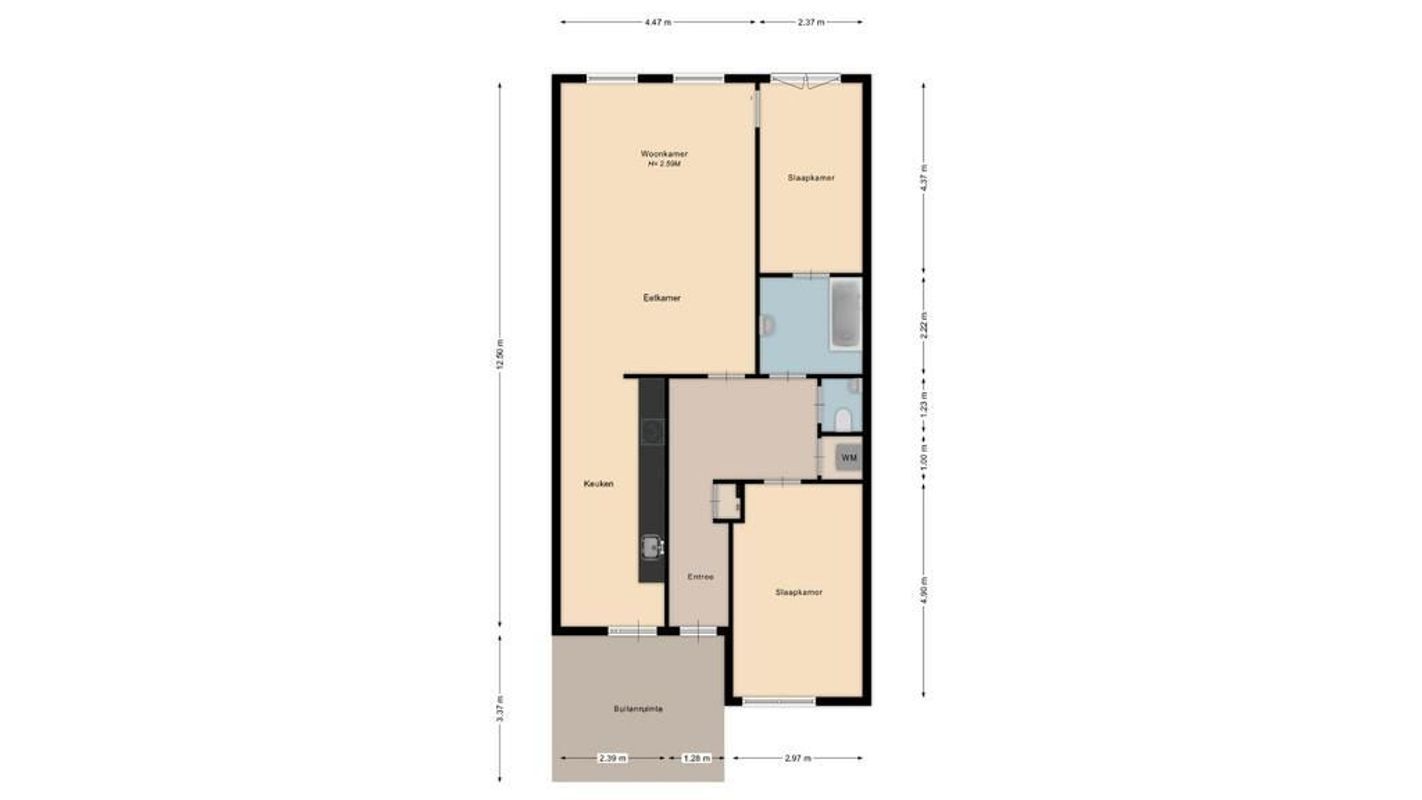 Waalstraat 156-C Floorplan Blur 0