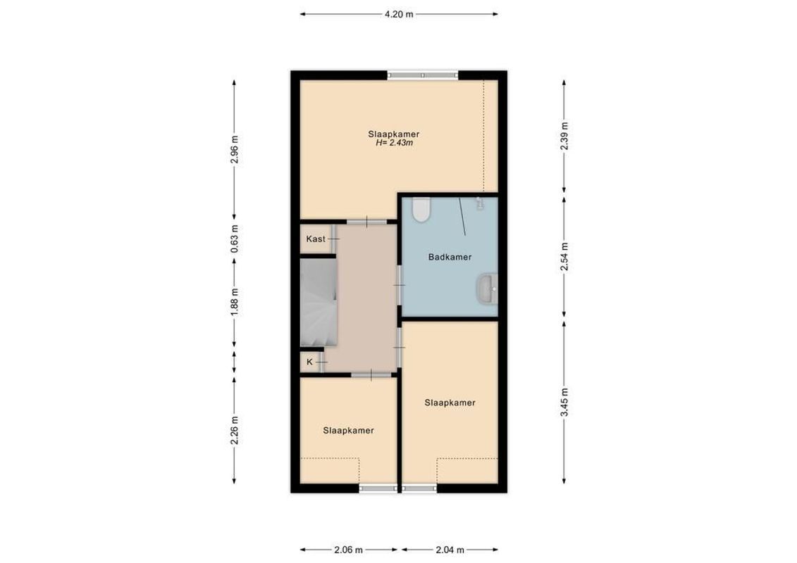 Riouwstraat 91 Floorplan Blur 1