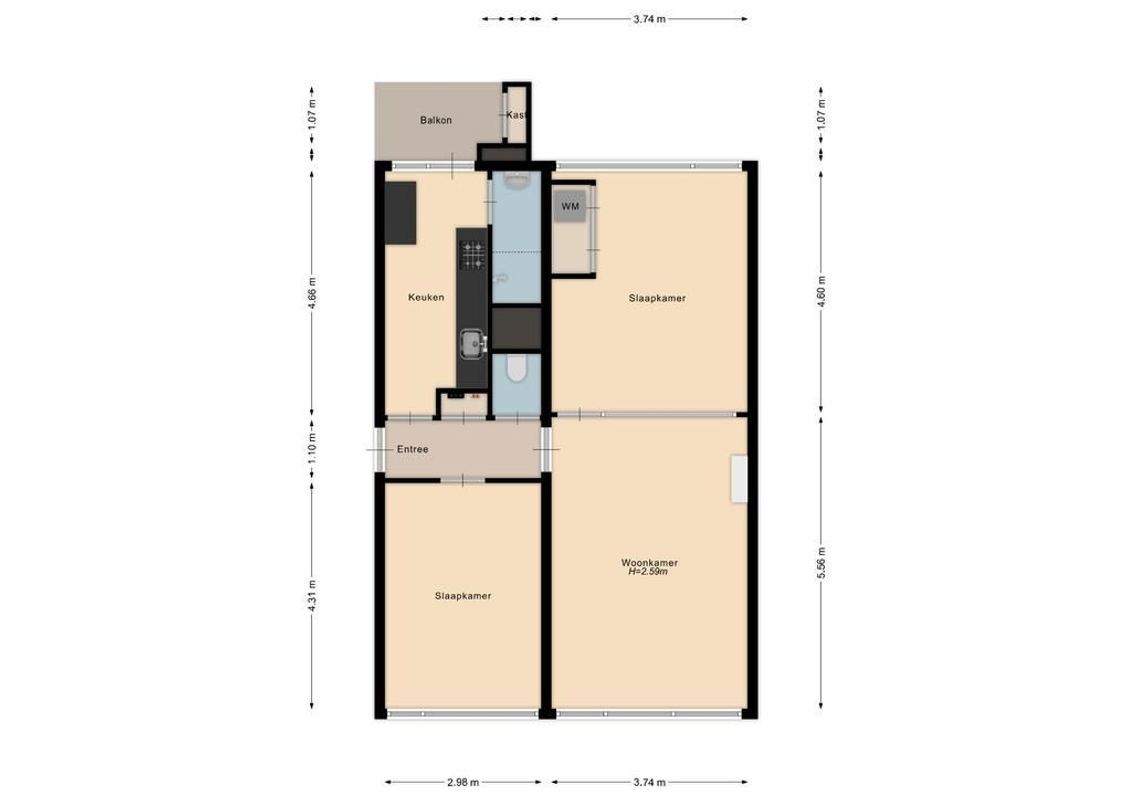Van Bijnkershoeklaan 207 Floorplan Blur 0