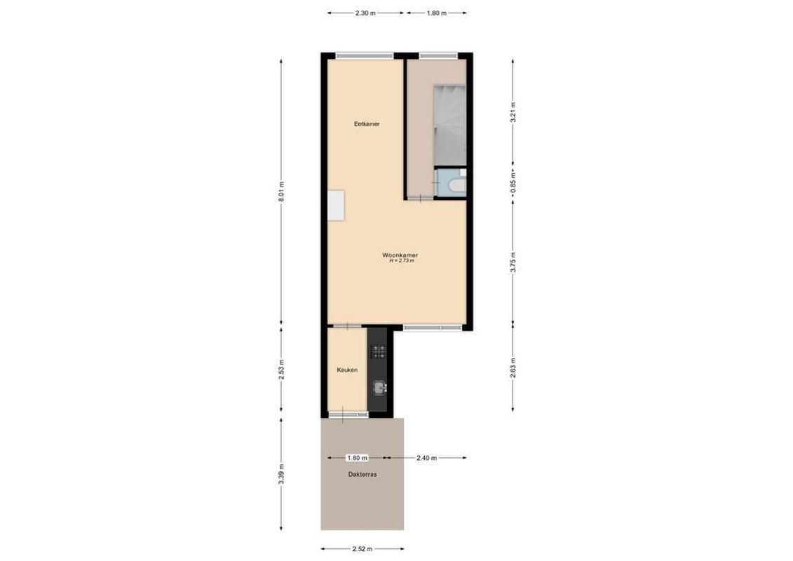 Amperestraat 21-BS Floorplan Blur 0