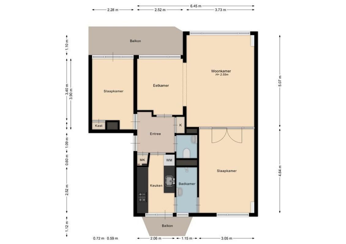 Tolsteegplantsoen 36-II Floorplan Blur 0