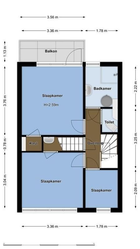 Dantelaan 52 Floorplan Blur 2