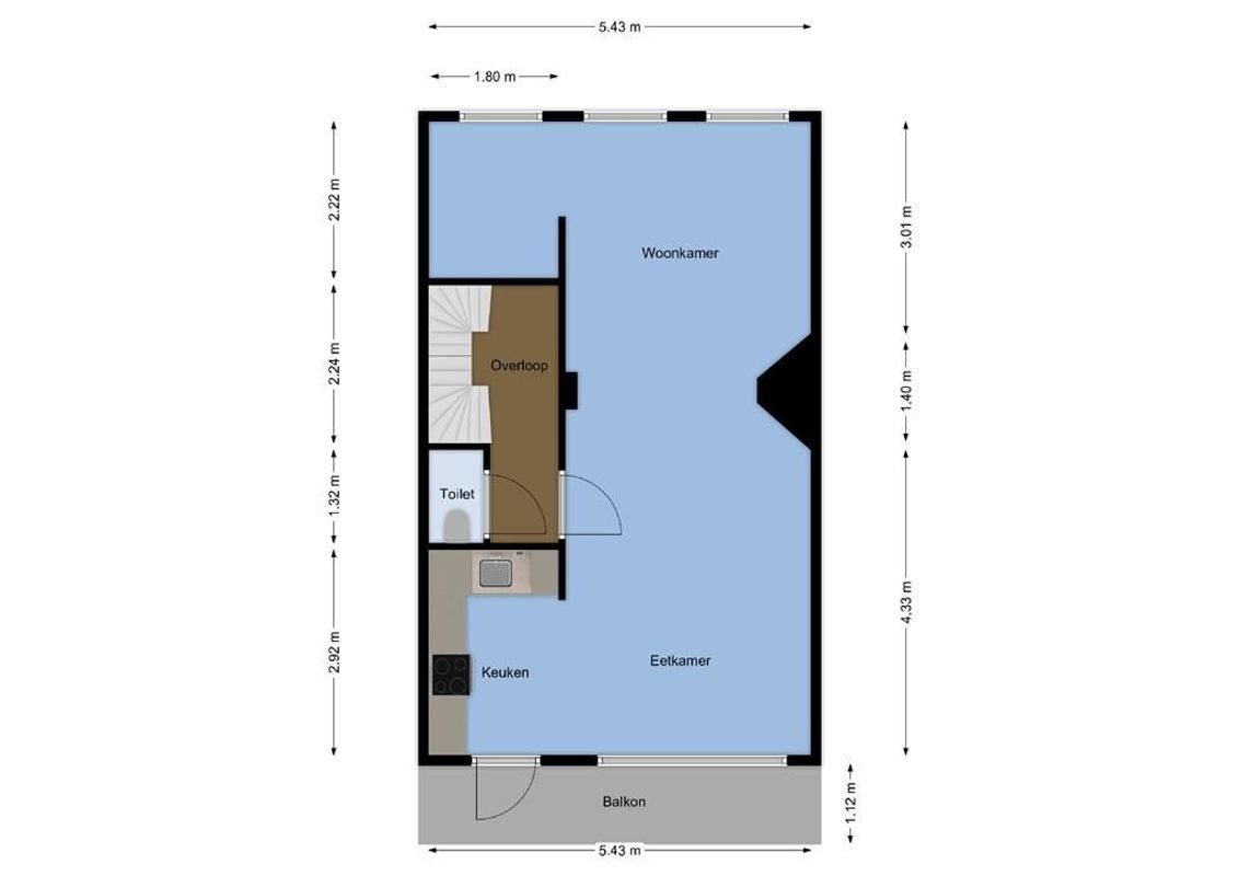 Croeselaan 267-BSA Floorplan Blur 1