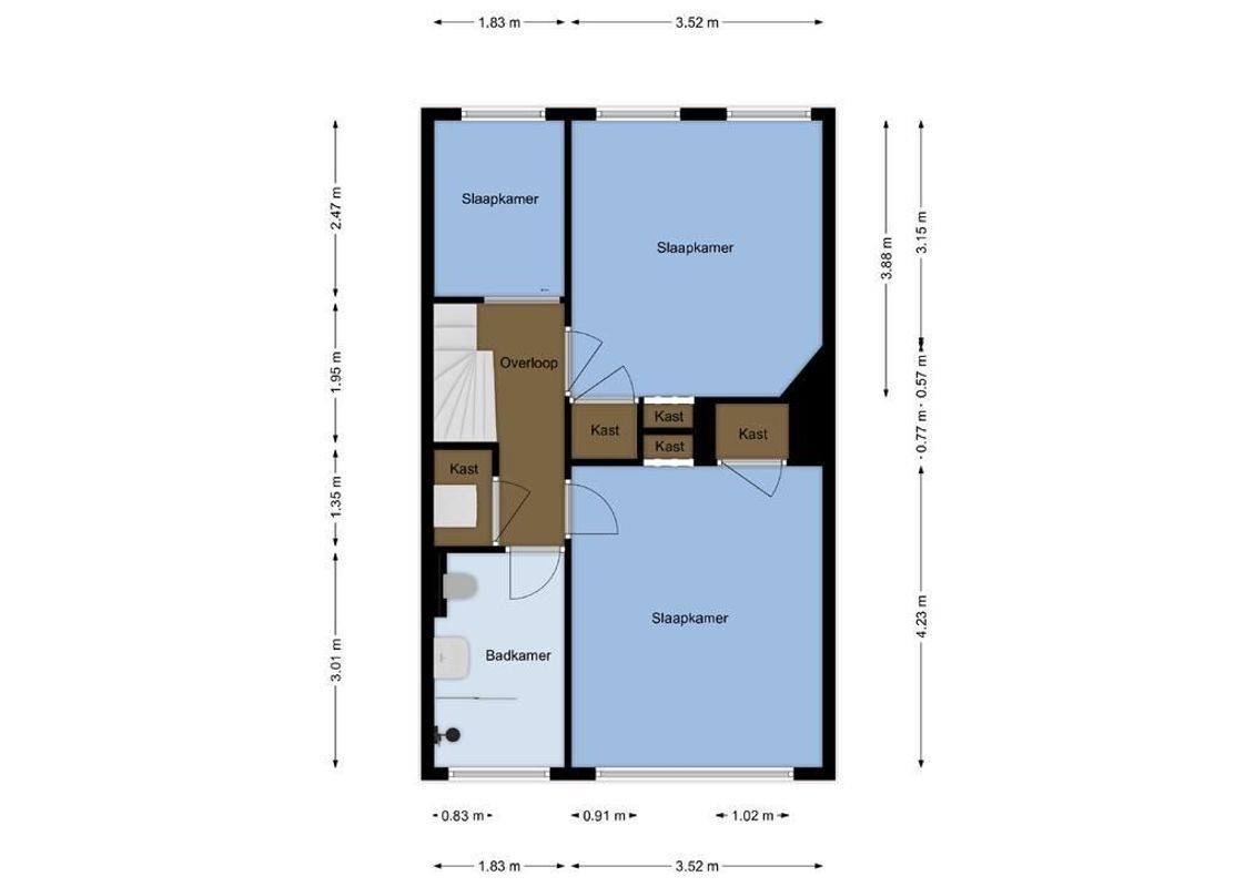 Croeselaan 267-BSA Floorplan Blur 2