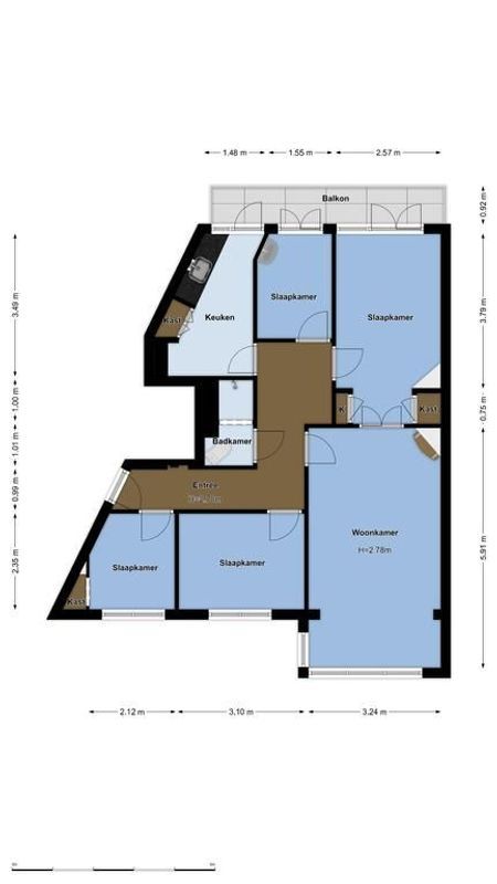 Caan van Necklaan 291 Floorplan Blur 0