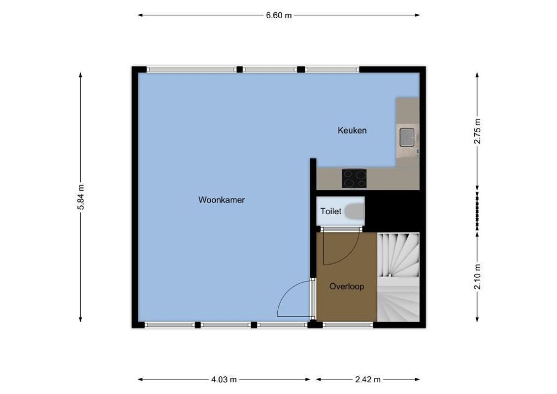 Barnsteenlaan 44 Floorplan Blur 1