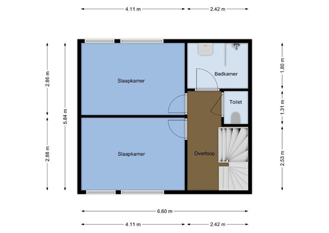 Barnsteenlaan 44 Floorplan Blur 2