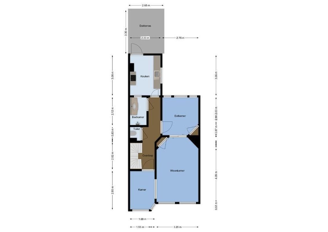 Burgemeester van Tuyllkade 130-BS Floorplan Blur 2
