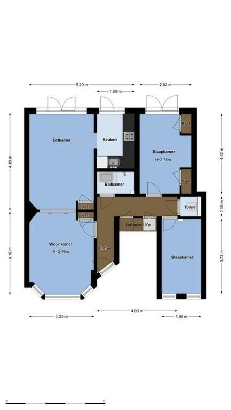 Cremerstraat 176 Floorplan Blur 1