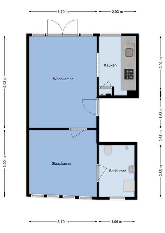Gouwestraat 33-A Floorplan Blur 0
