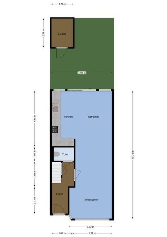 Julianaweg 4-A Floorplan Blur 1