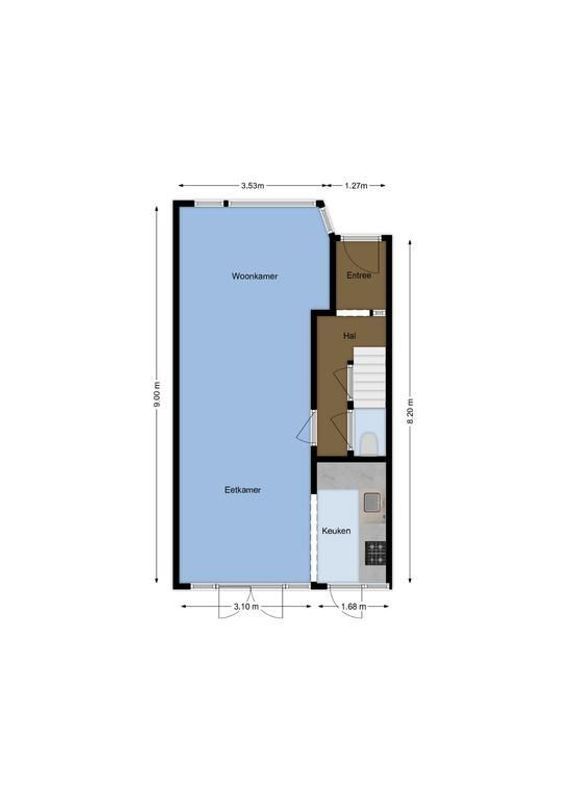 Hooft Graaflandstraat 99 Floorplan Blur 0