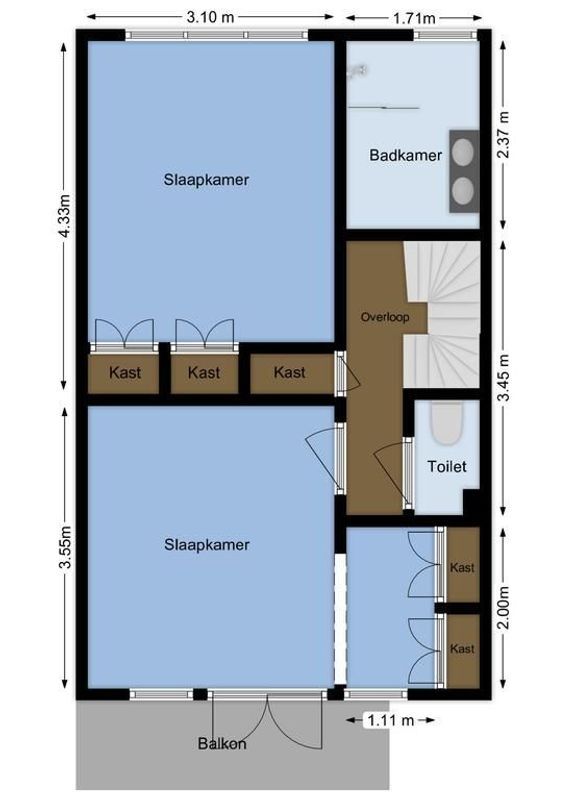 Hooft Graaflandstraat 99 Floorplan Blur 2