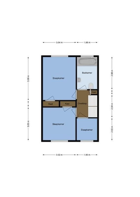 Vaartscherijnstraat 1 Floorplan Blur 1