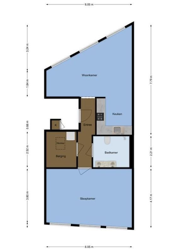 Voorstraat 40-C Floorplan Blur 0