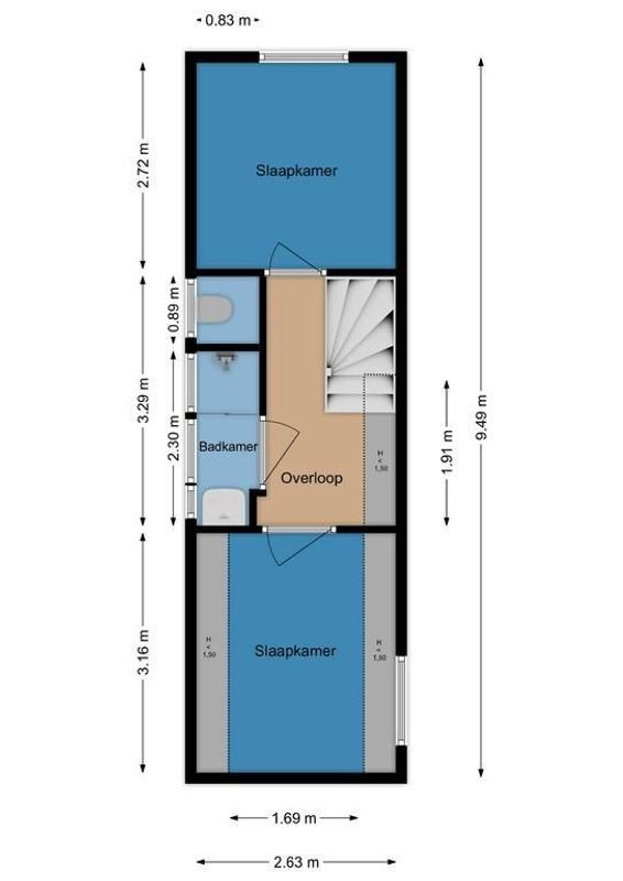 Vleutenseweg 460-A Floorplan Blur 1