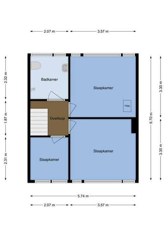 Beerzestraat 12-BS Floorplan Blur 1