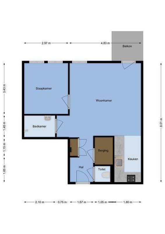 Edmond Audranstraat 99 Floorplan Blur 0