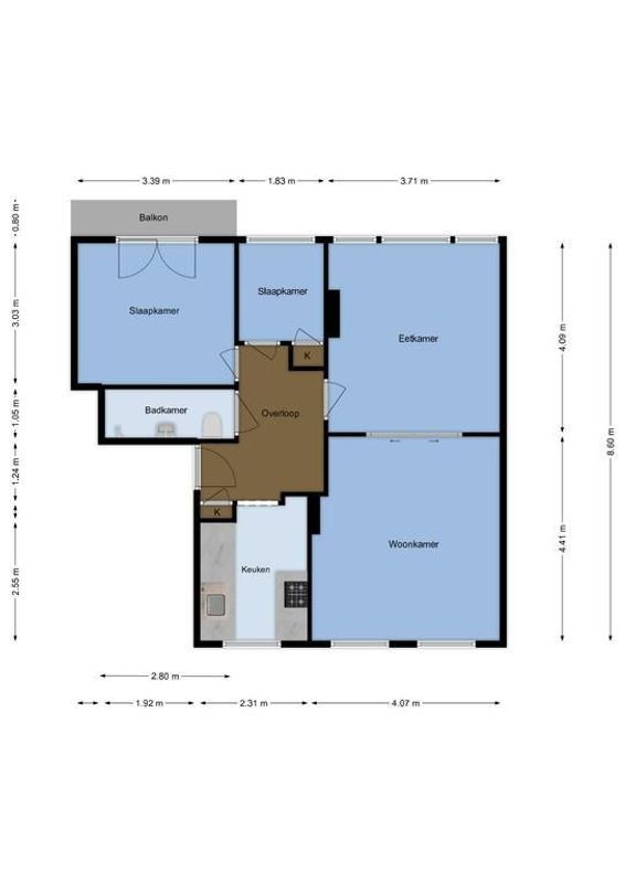 Oudenoord 404 Floorplan Blur 1