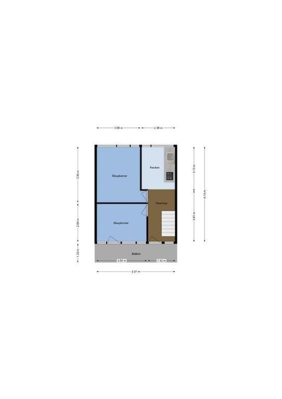 Ebrodreef 28 Floorplan Blur 2