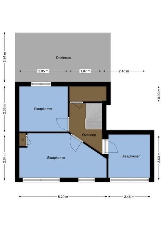 Rijnlaan 49-A BS Floorplan Blur 2