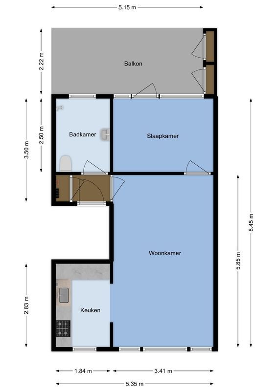 Jan van den Doemstraat 3-A Floorplan Blur 0