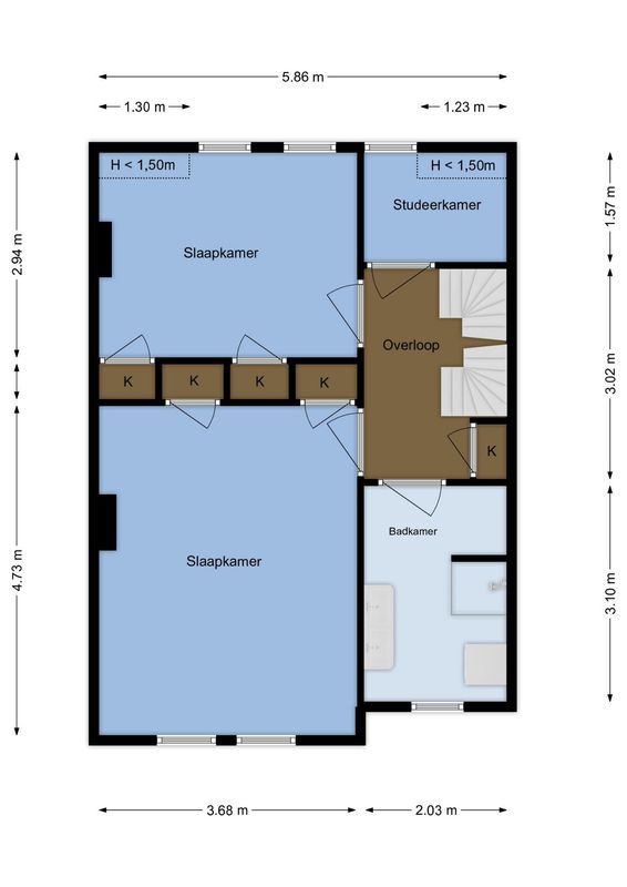 Beerzestraat 4-BS Floorplan Blur 1