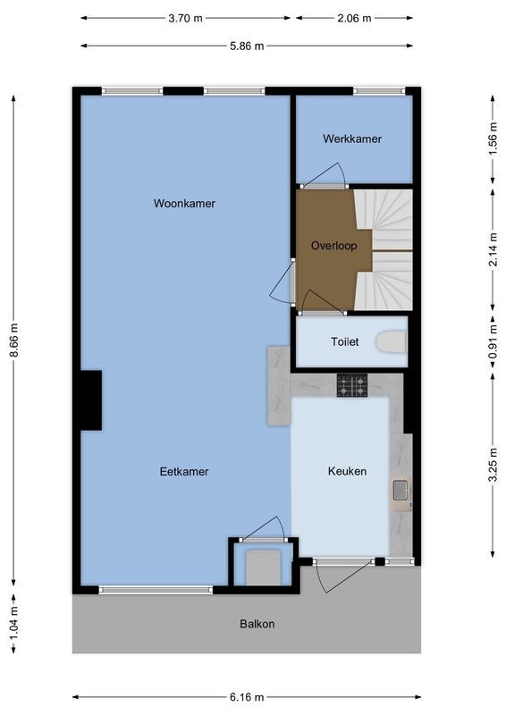 Beerzestraat 4-BS Floorplan Blur 0